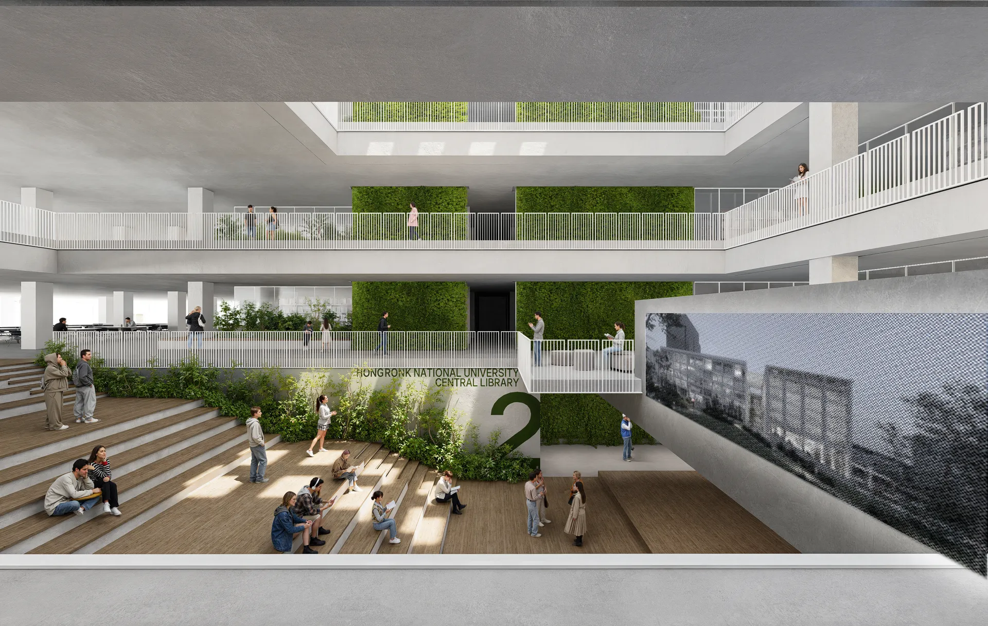 KNU Central Library Remodeling 이미지 1